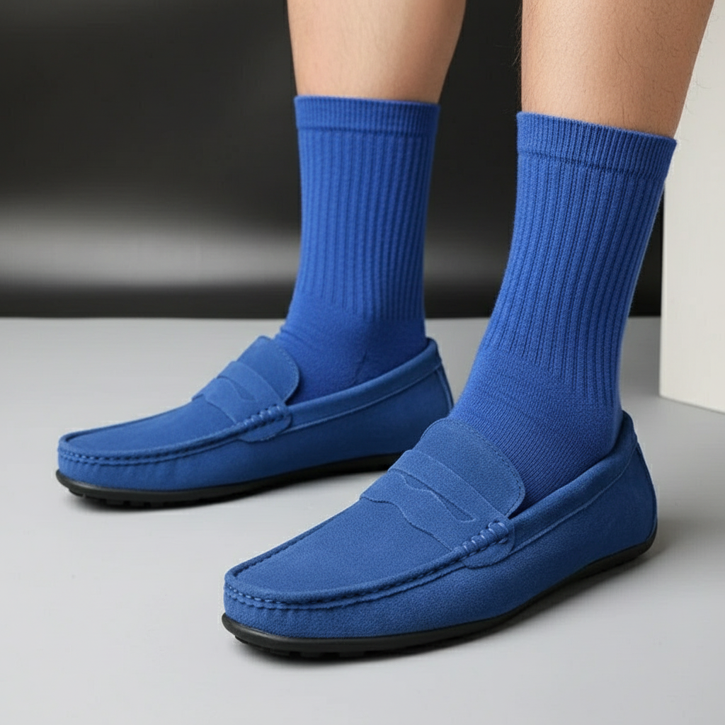 Mens Loafers Suede Classic Style