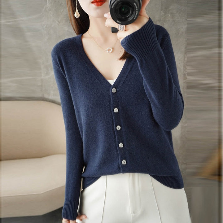 Womens Open Front Cardigan Sweater Long Sleeve Cozy Fit