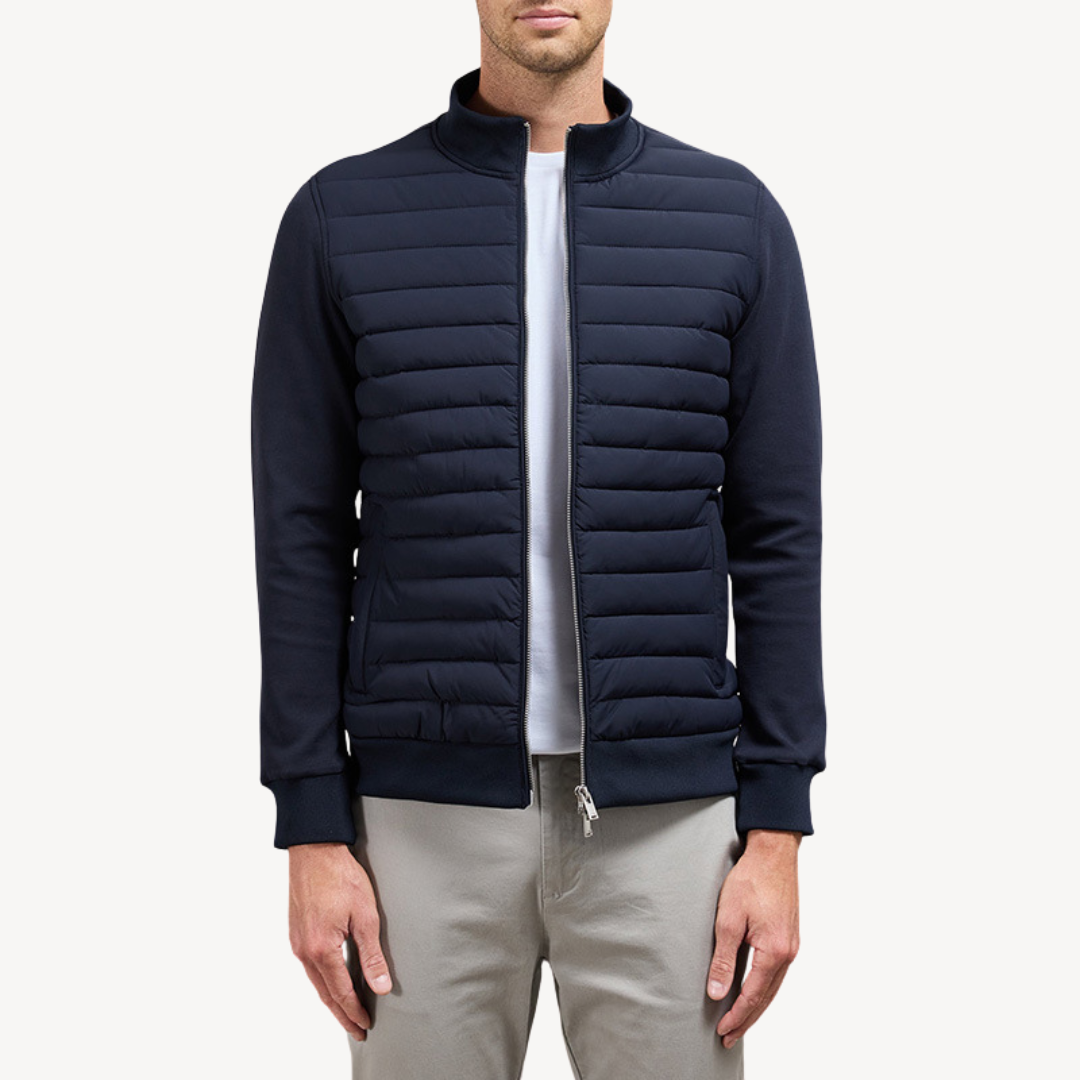 Mens Hybrid Puffer Jacket Insulated Lightweight Fit