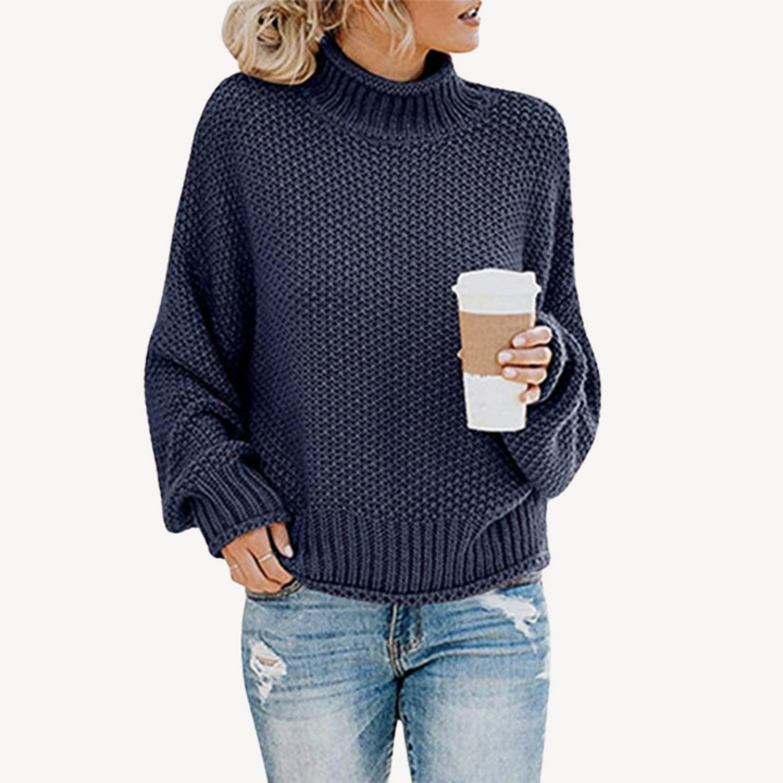 Womens Knit Pullover Sweater Relaxed Fit
