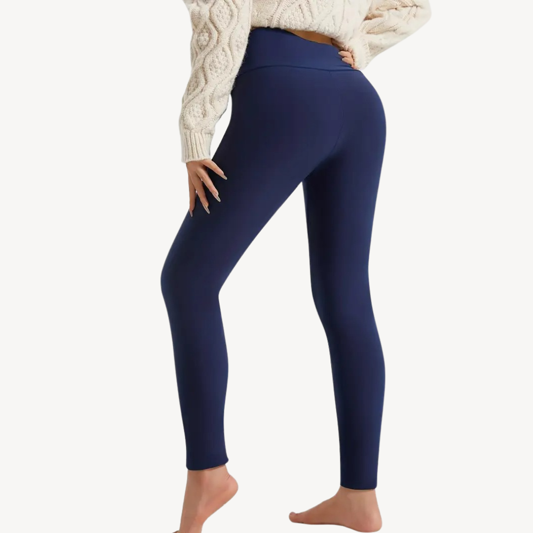 Womens Leggings with Fleece Lining Slim Fit