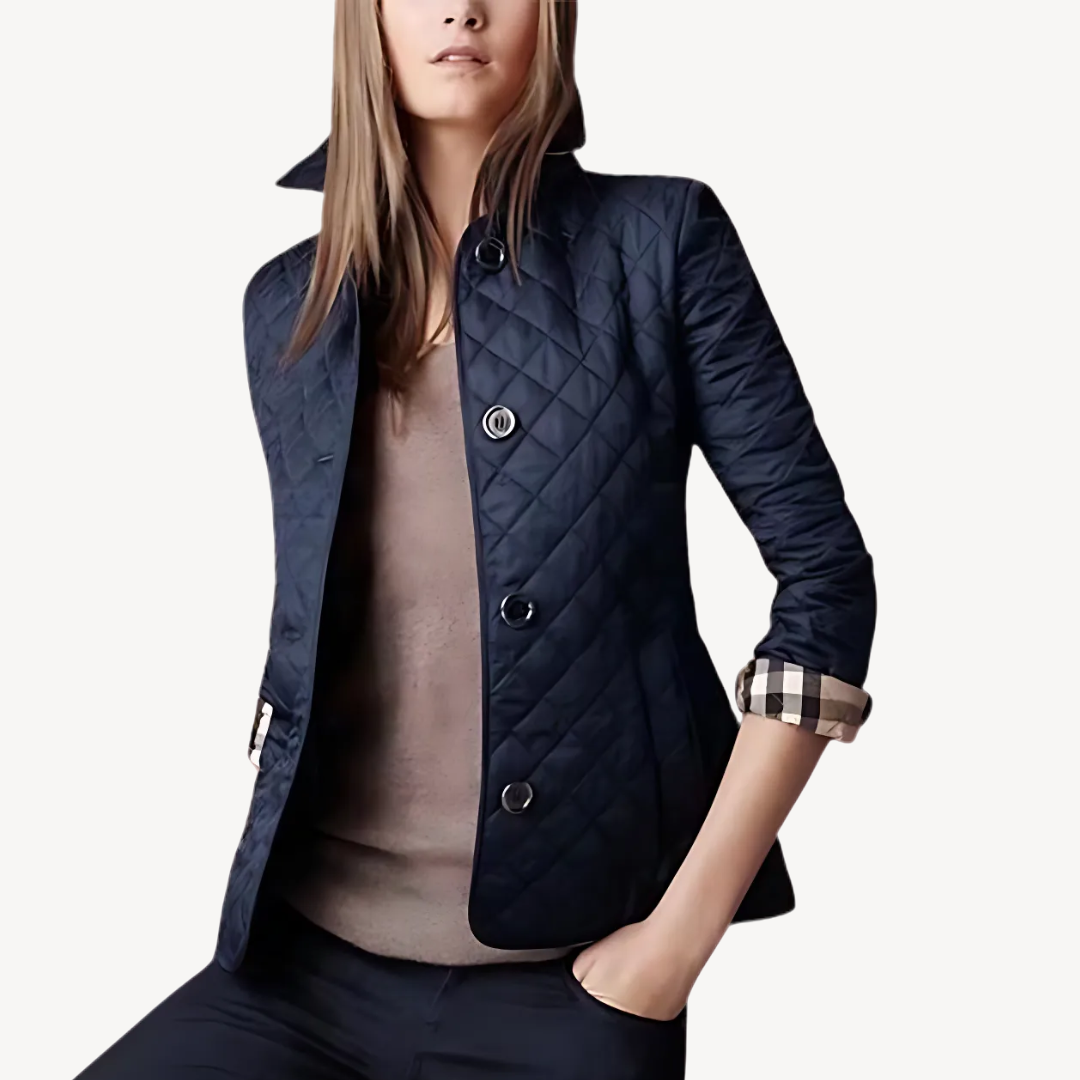 Womens Quilted Jacket Lightweight Relaxed Fit
