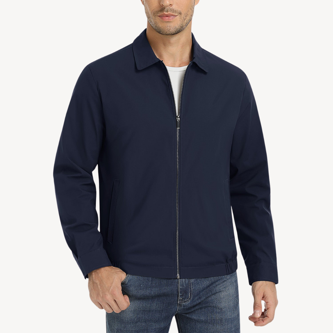 Mens Bomber Jacket Full Zip with Pockets