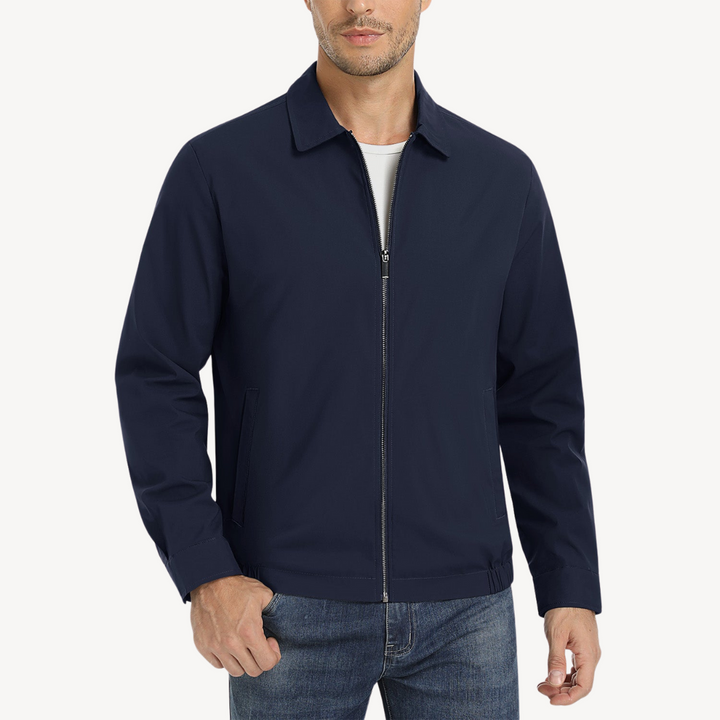 Mens Bomber Jacket Full Zip with Pockets