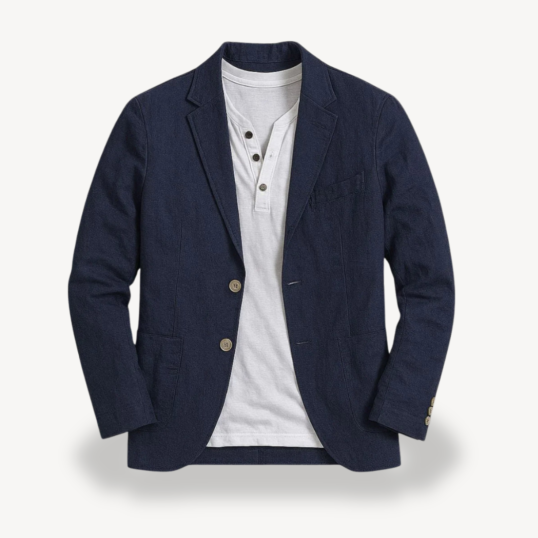 Mens Linen Blazer Relaxed Fit