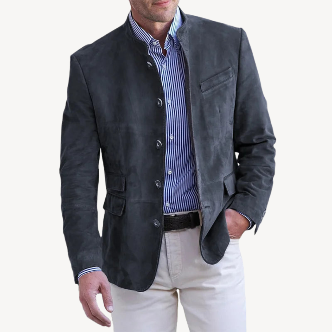 Mens Blazer Jacket Button Closure Casual Fit