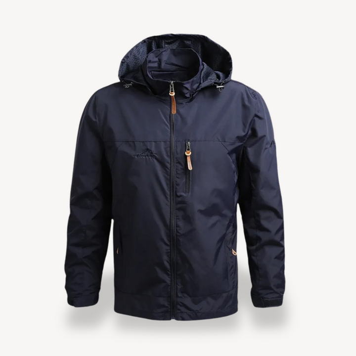 Mens Waterproof Raincoat Jacket with Hood