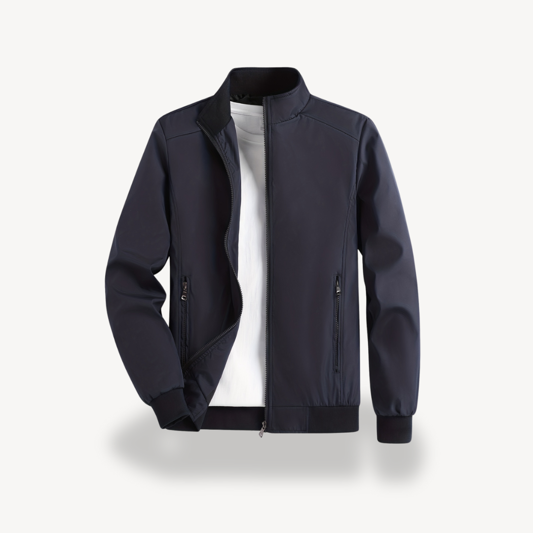 Mens Polyester Zip Jacket Casual Outerwear