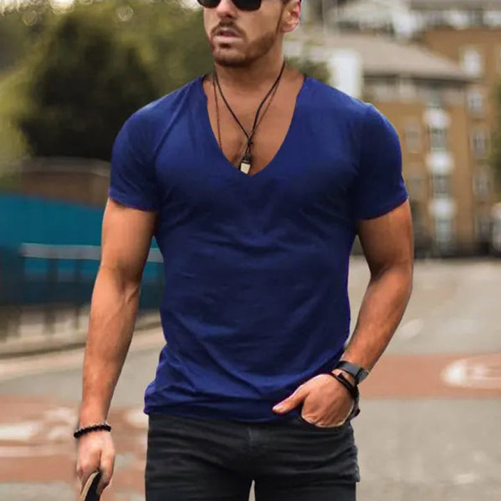 Mens Slim Fit Breathable Cotton T-Shirt