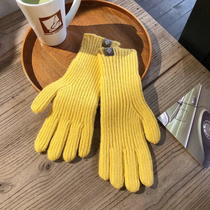 Womens Knitted Gloves Warm Comfortable Fit