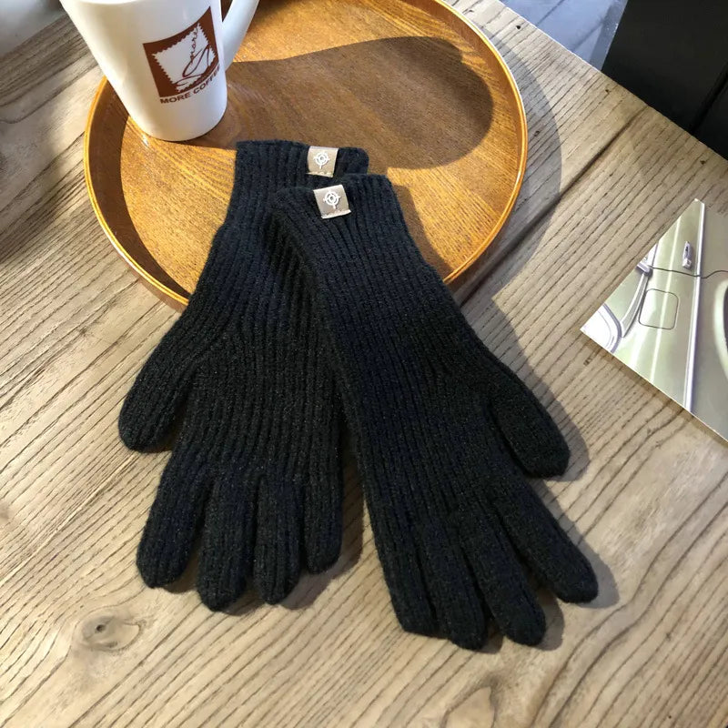 Womens Knitted Gloves Warm Comfortable Fit - BritishMode