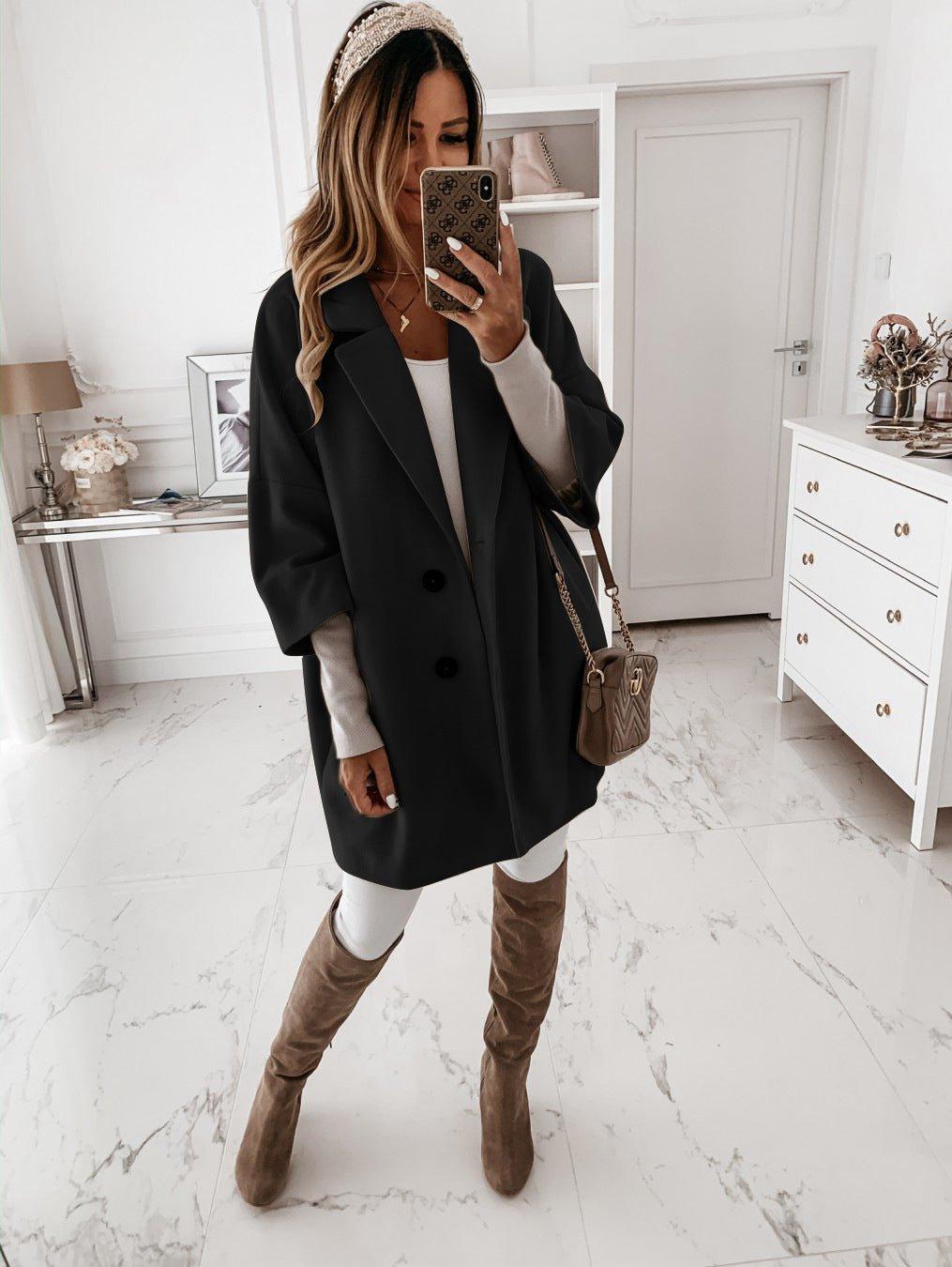 Womens Oversized Parka Coat Relaxed Fit