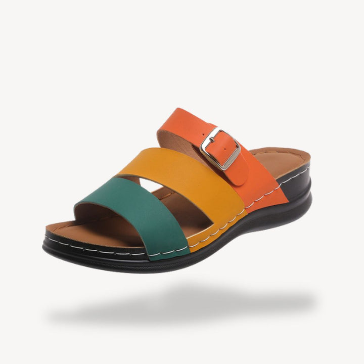 Womens Orthopedic Sandals Genuine Leather Comfortable Fit - BritishMode