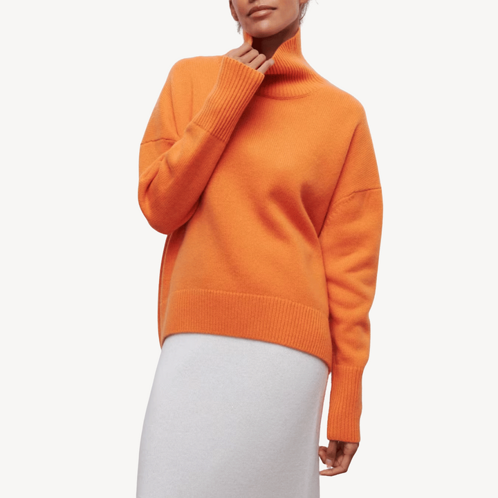 Unisex Turtleneck Sweater Knit Slim Fit - BritishMode
