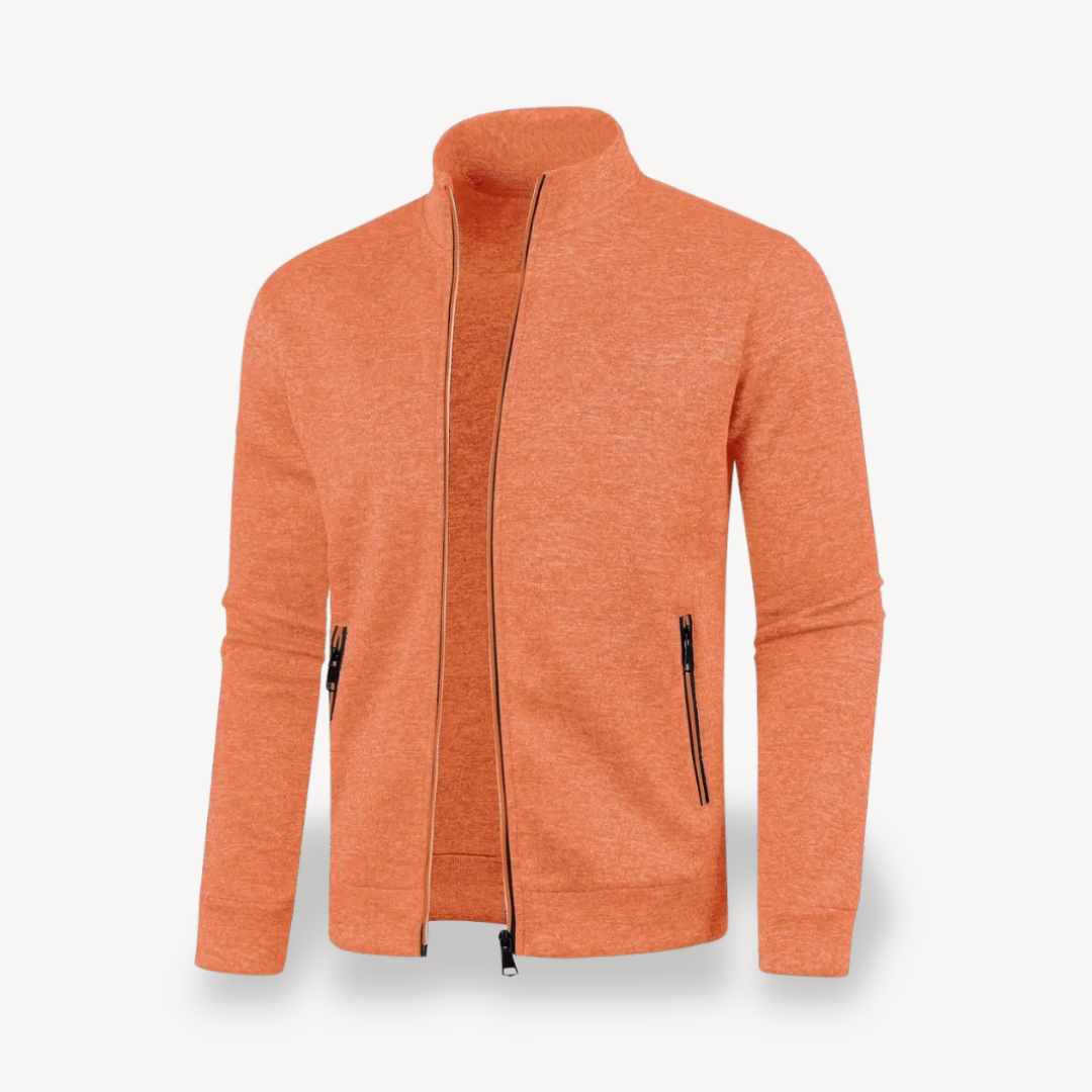 Mens Track Jacket with Zipper Front