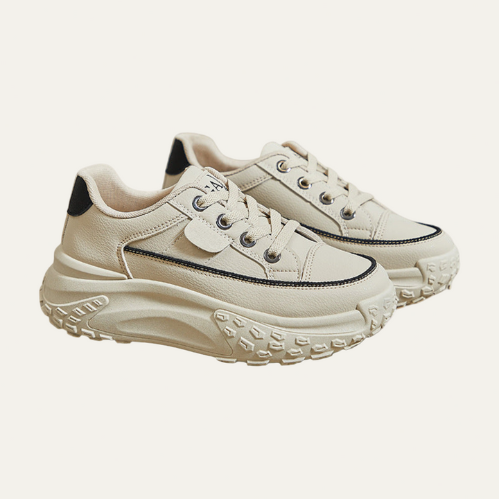 Womens Low Top Chunky Sole Fashion Sneaker - BritishMode