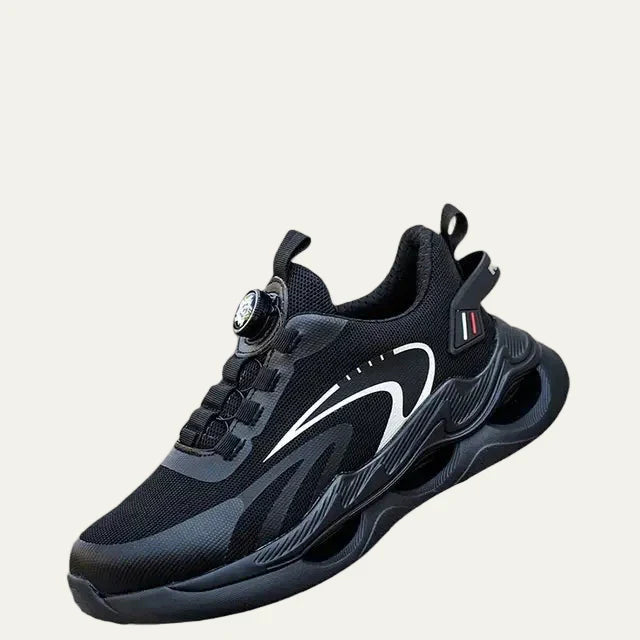 Mens Running Shoe Mesh Cushioned Dial Lacing - BritishMode