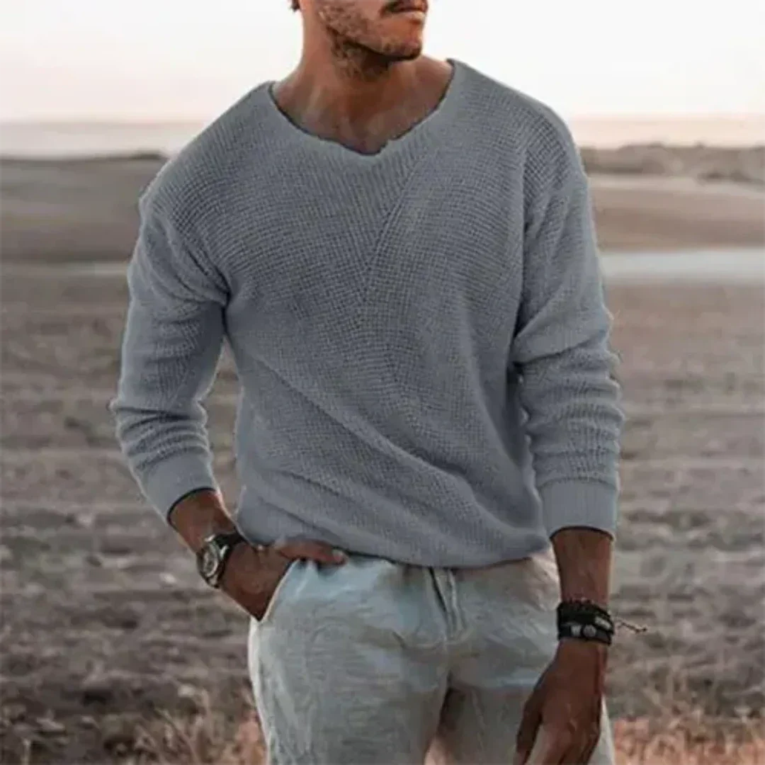 Mens Casual Sweater Soft Knit Regular Fit