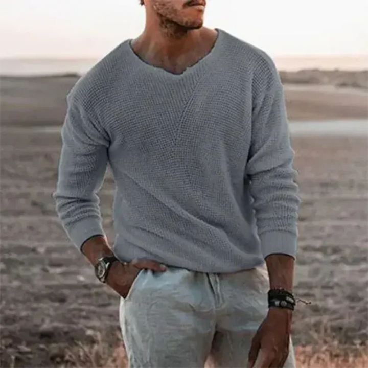 Mens Casual Sweater Soft Knit Regular Fit