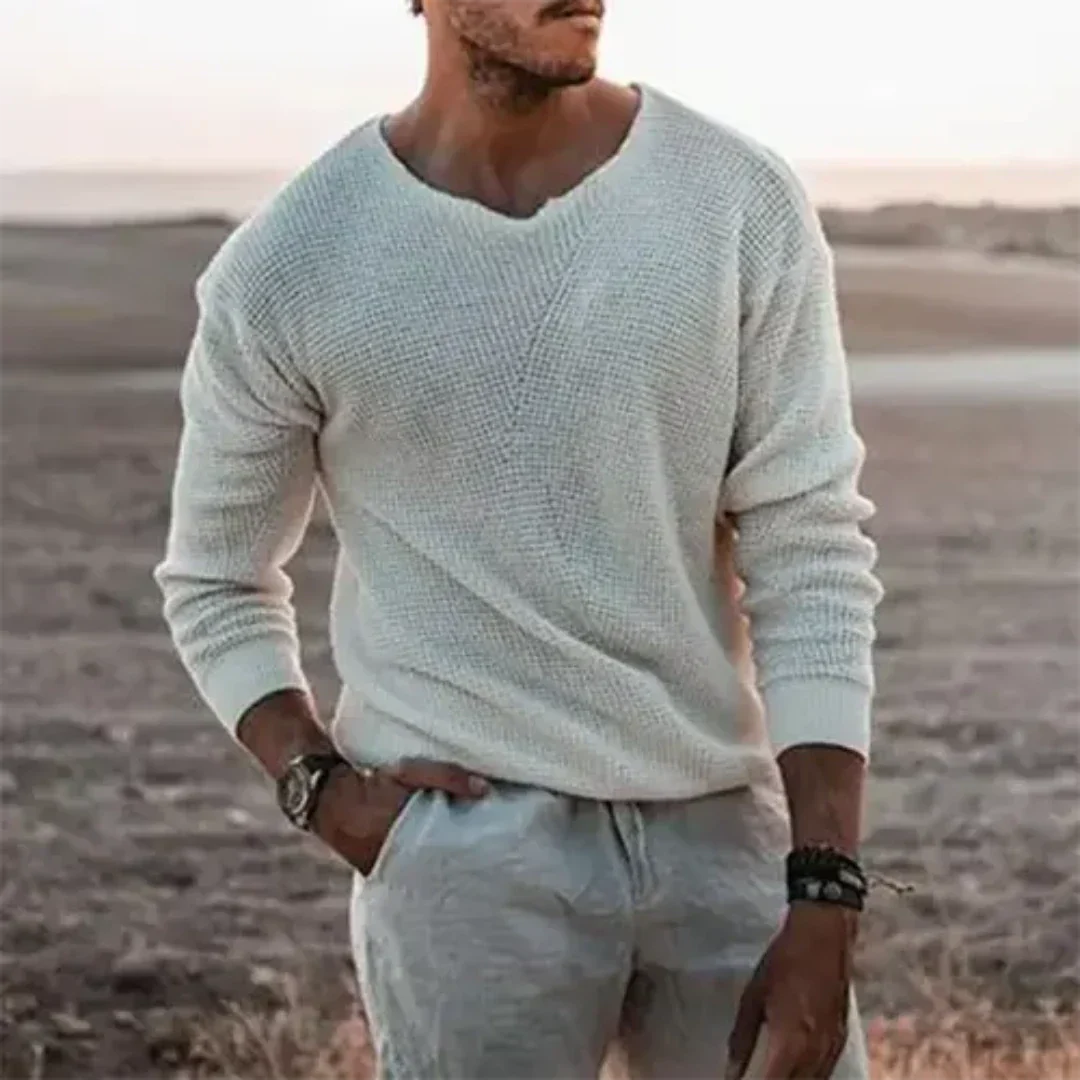 Mens Casual Sweater Soft Knit Regular Fit