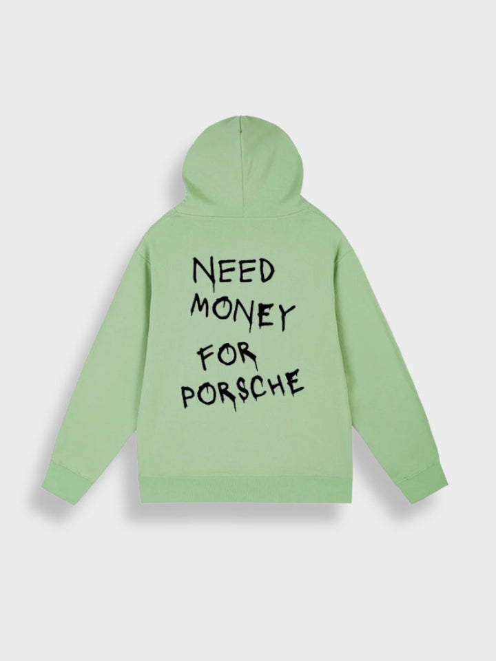 Mens Pullover Hoodie Casual Fit Back Print