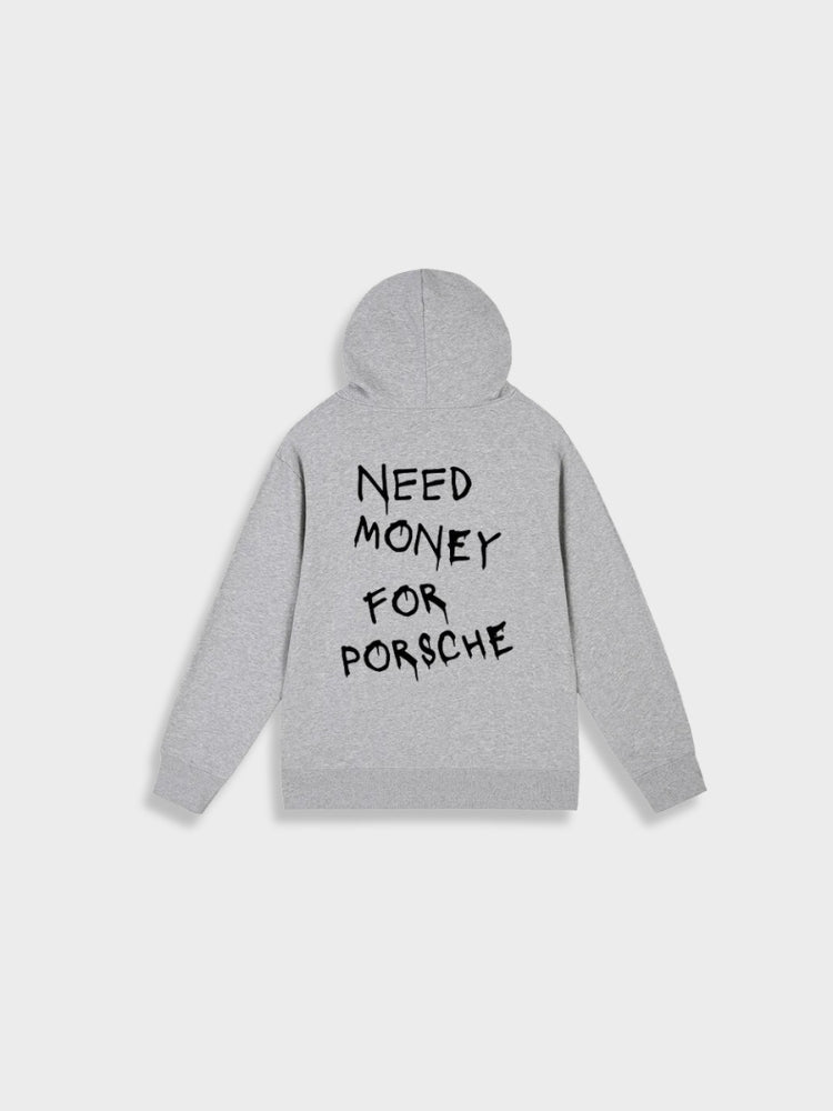 Mens Pullover Hoodie Casual Fit Back Print