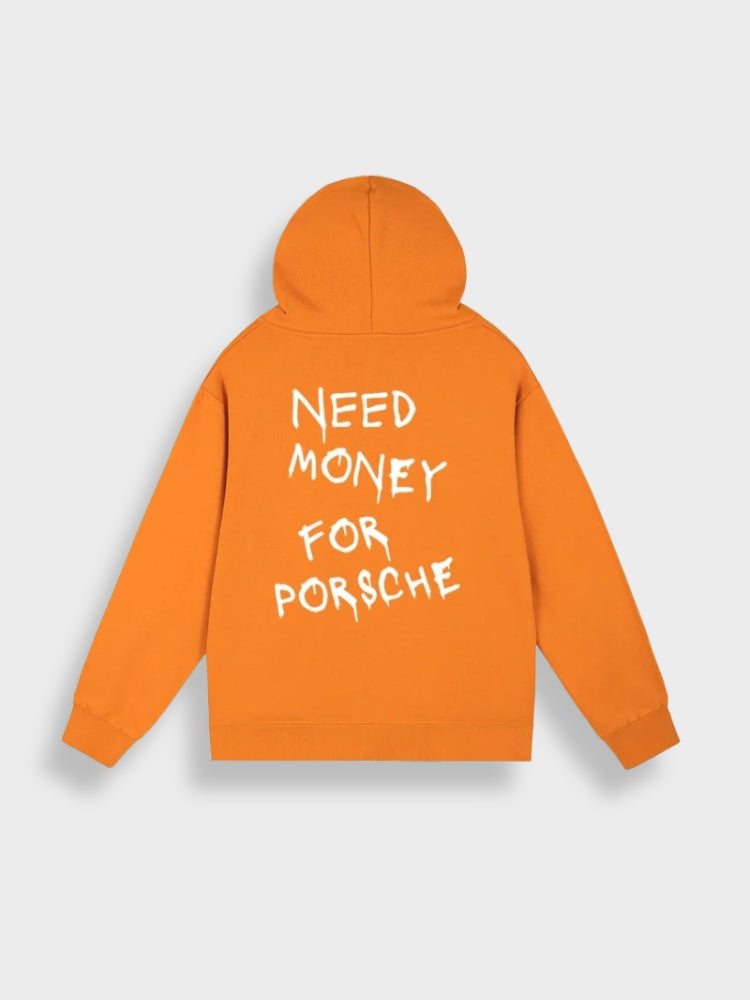 Mens Pullover Hoodie Casual Fit Back Print