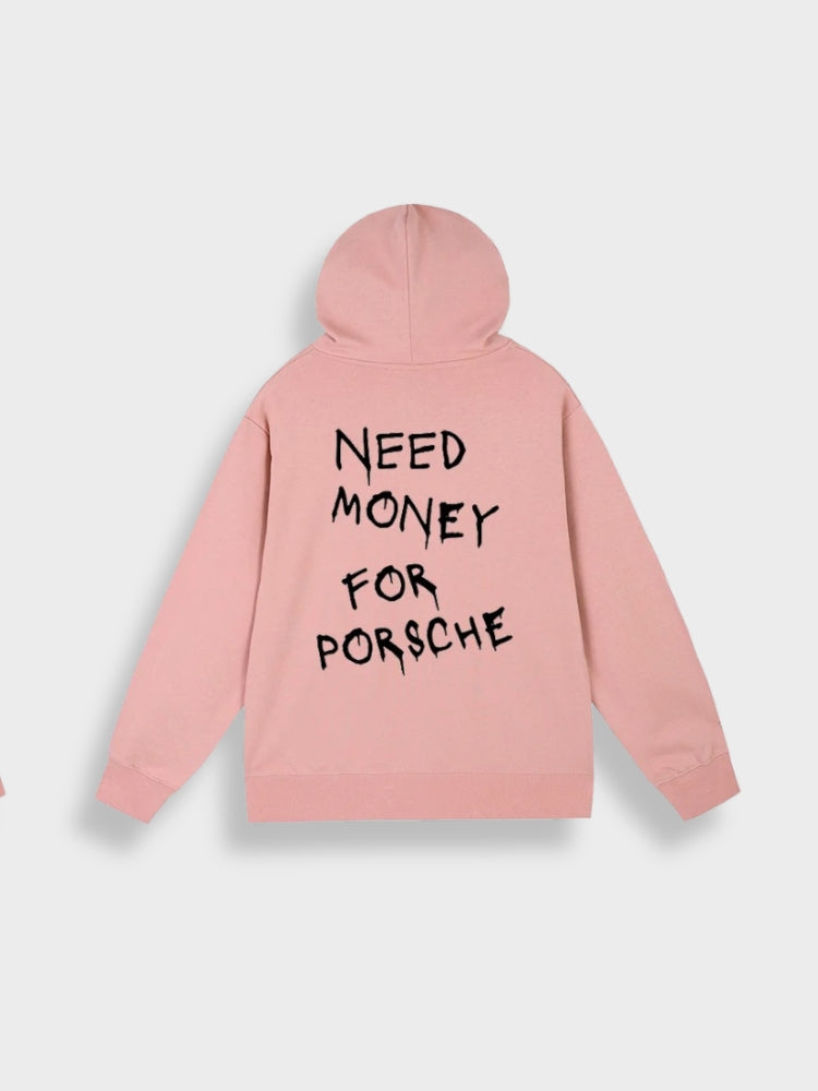 Mens Pullover Hoodie Casual Fit Back Print