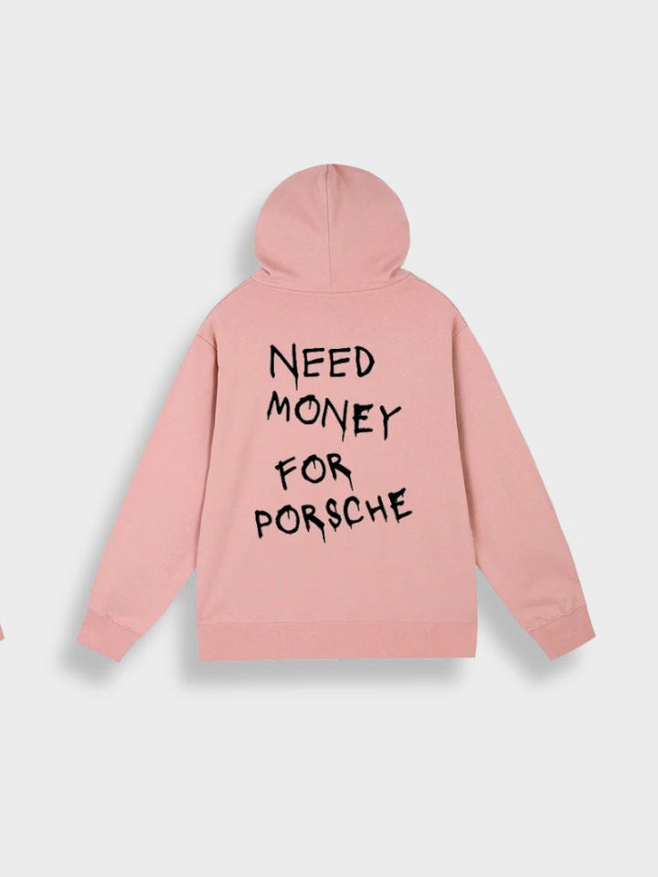 Mens Pullover Hoodie Casual Fit Back Print