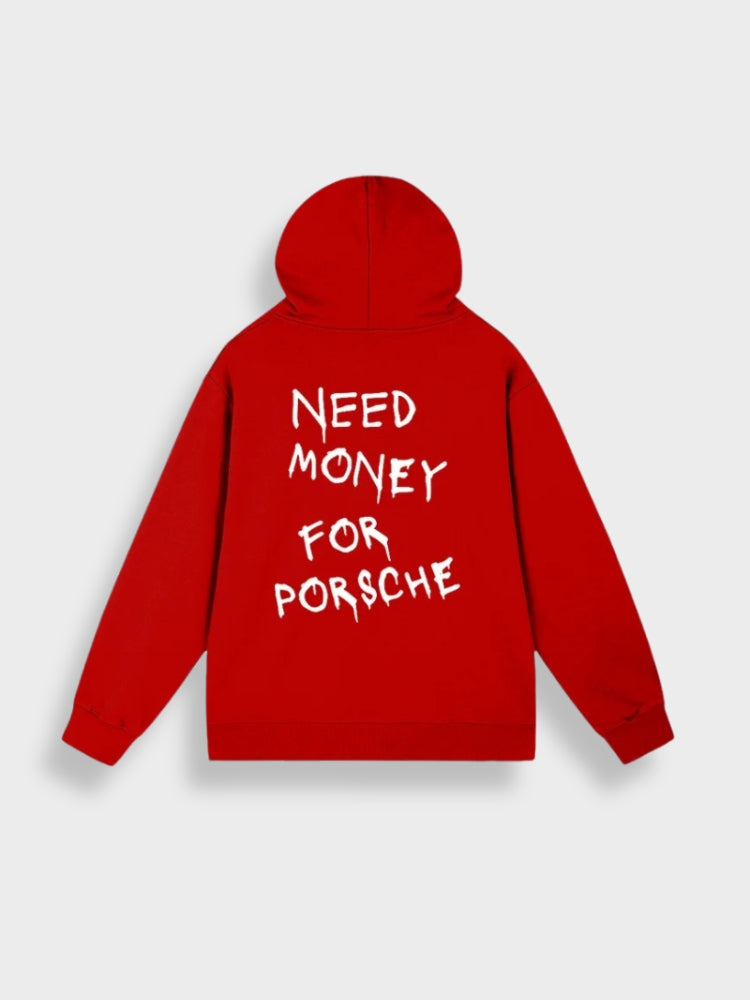Mens Pullover Hoodie Casual Fit Back Print