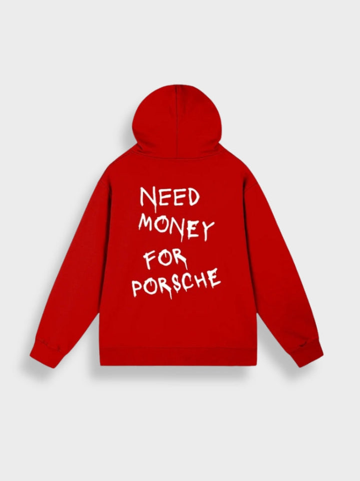 Mens Pullover Hoodie Casual Fit Back Print