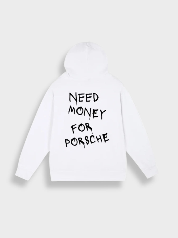 Mens Pullover Hoodie Casual Fit Back Print