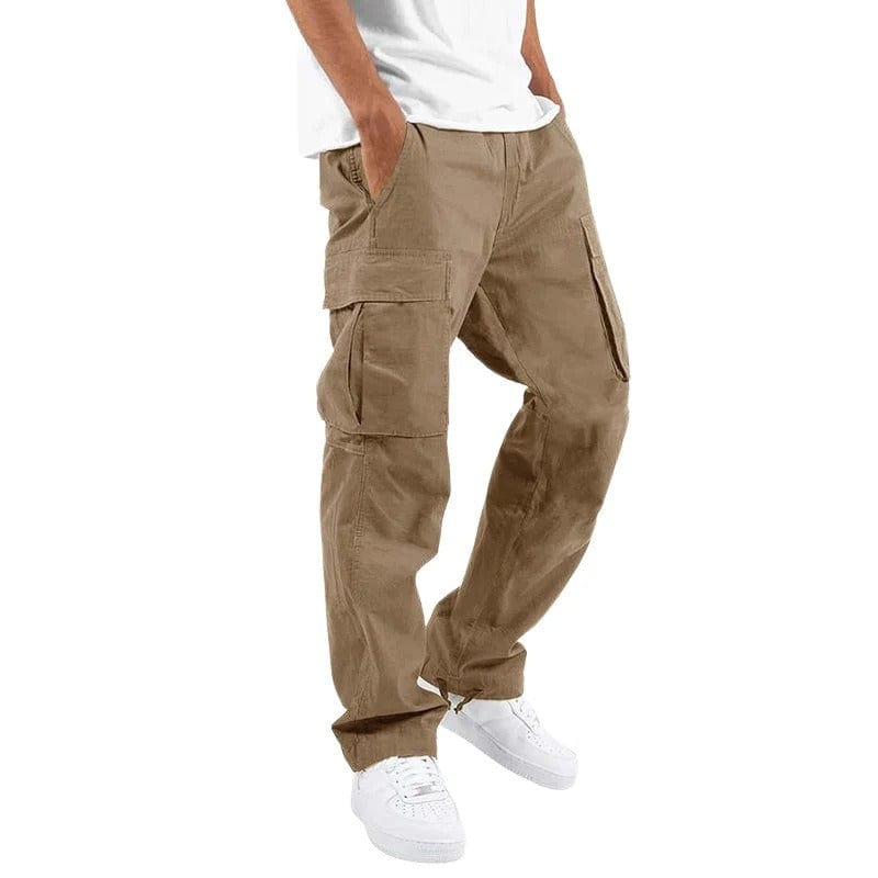Mens Cargo Pants Cotton Relaxed Fit