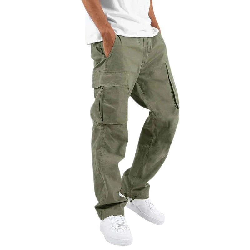 Mens Cargo Pants Cotton Relaxed Fit