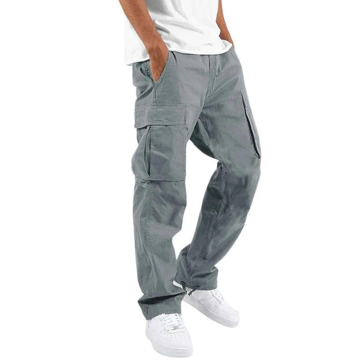Mens Cargo Pants Cotton Relaxed Fit