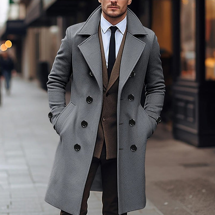 Mens Wool Coat Classic Fit