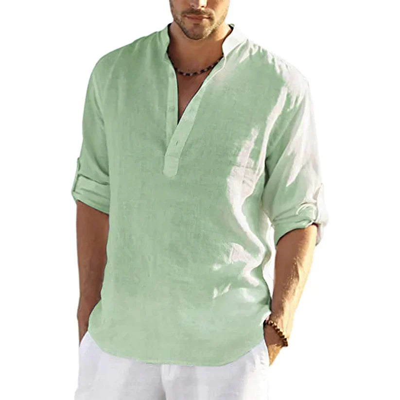 Mens Summer Shirt Lightweight Relaxed Fit