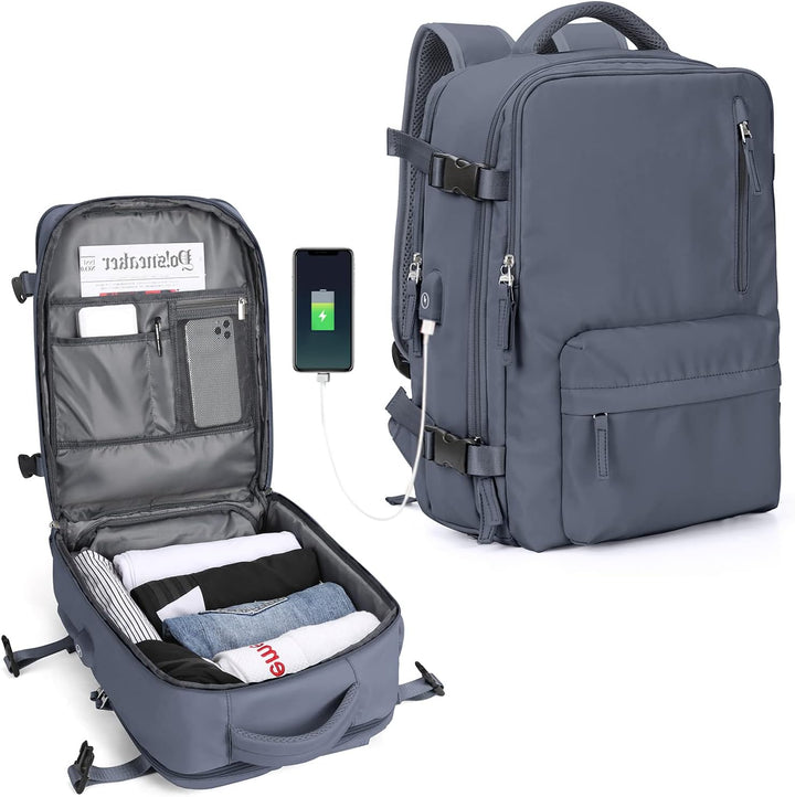 Unisex Laptop Carry Bag Multi-Compartment Adjustable Shoulder Strap