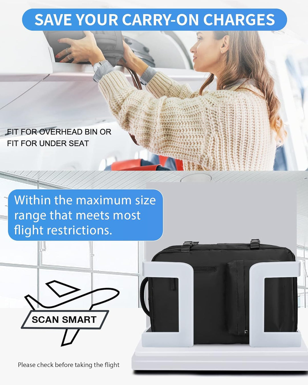 Unisex Laptop Carry Bag Multi-Compartment Adjustable Shoulder Strap