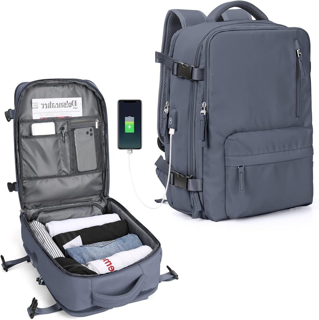 Unisex Laptop Carry Bag Multi-Compartment Adjustable Shoulder Strap