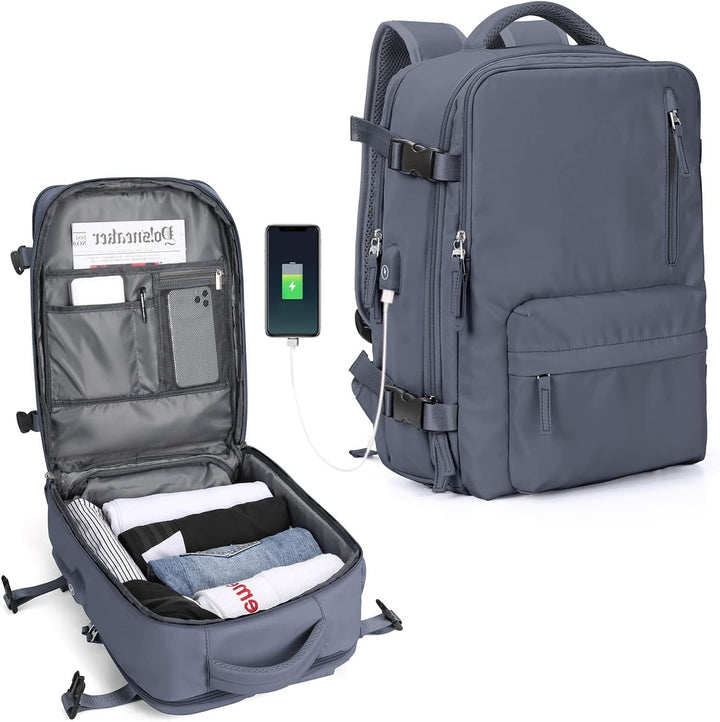 Unisex Laptop Carry Bag Multi-Compartment Adjustable Shoulder Strap