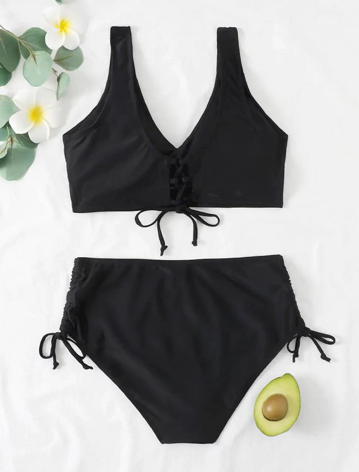 Womens Bikini Swimwear Two-Piece Adjustable Fit