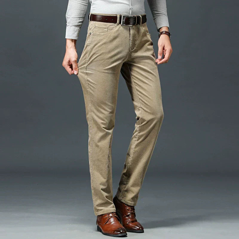 Mens Work Pants Slim Fit Comfortable Classic Style - BritishMode