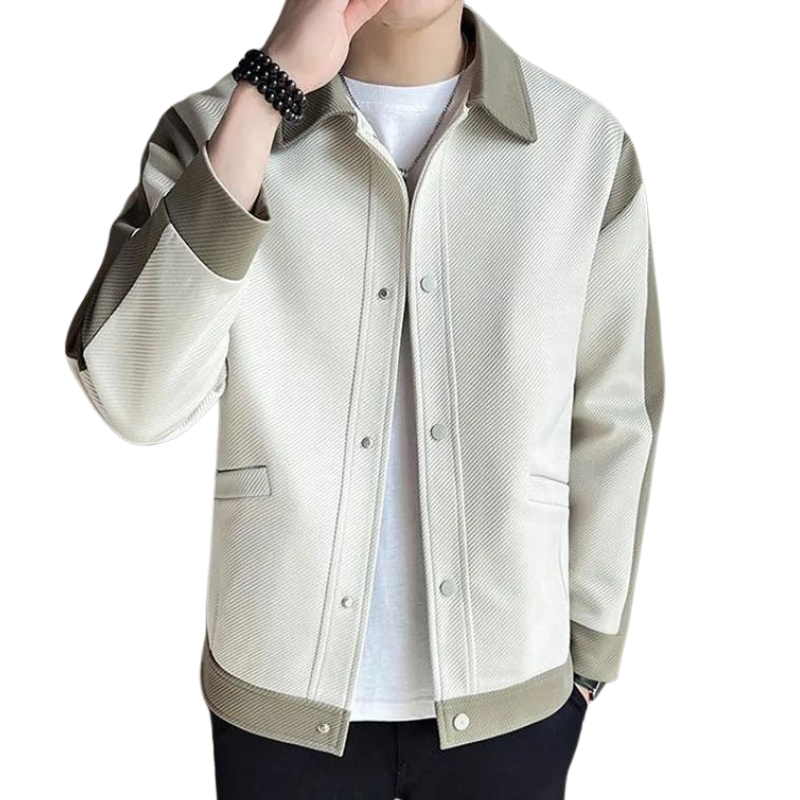Mens Patchwork Jacket Casual Fit