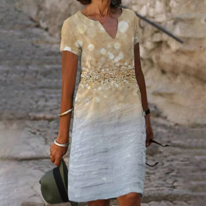 Womens Blouse V-Neck Button Front Stylish Fit