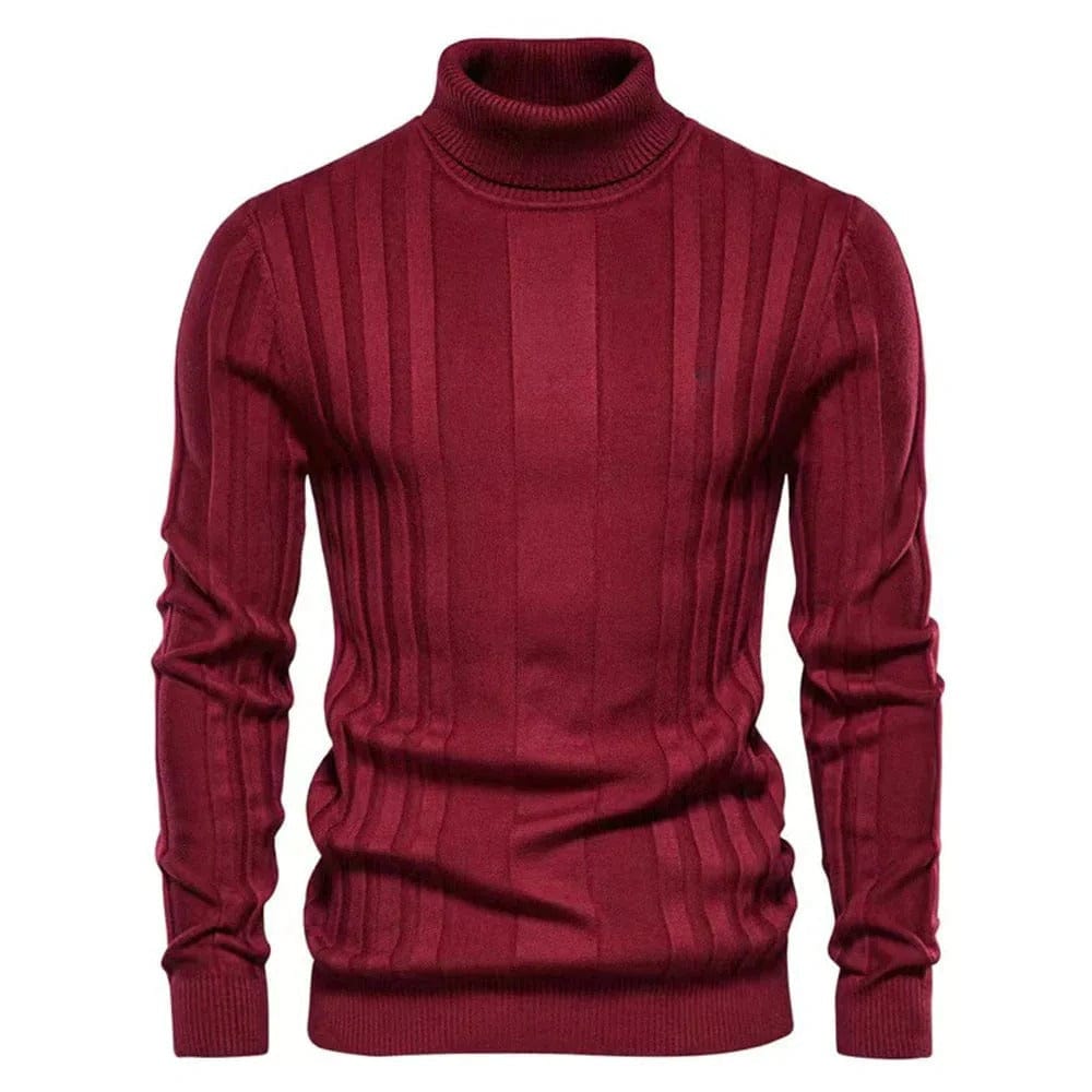 Mens Classic Turtleneck Sweater Warm Fit