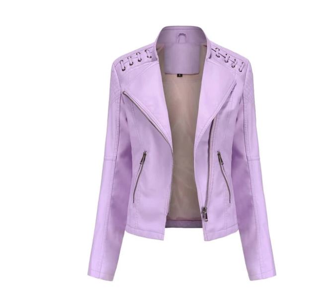 Mens Leather Jacket Lambskin Slim Fit