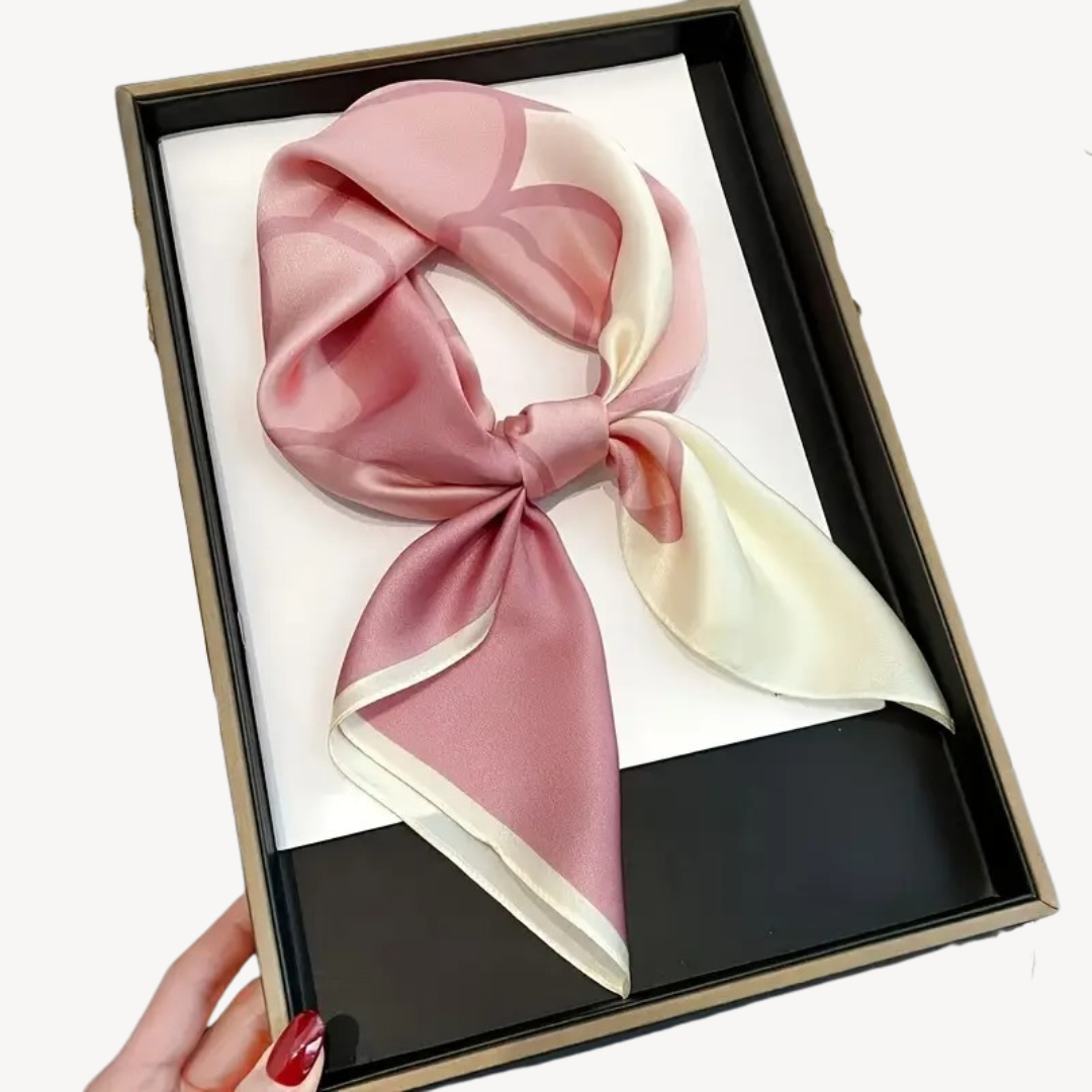 Womens Silk Scarf Printed Lightweight