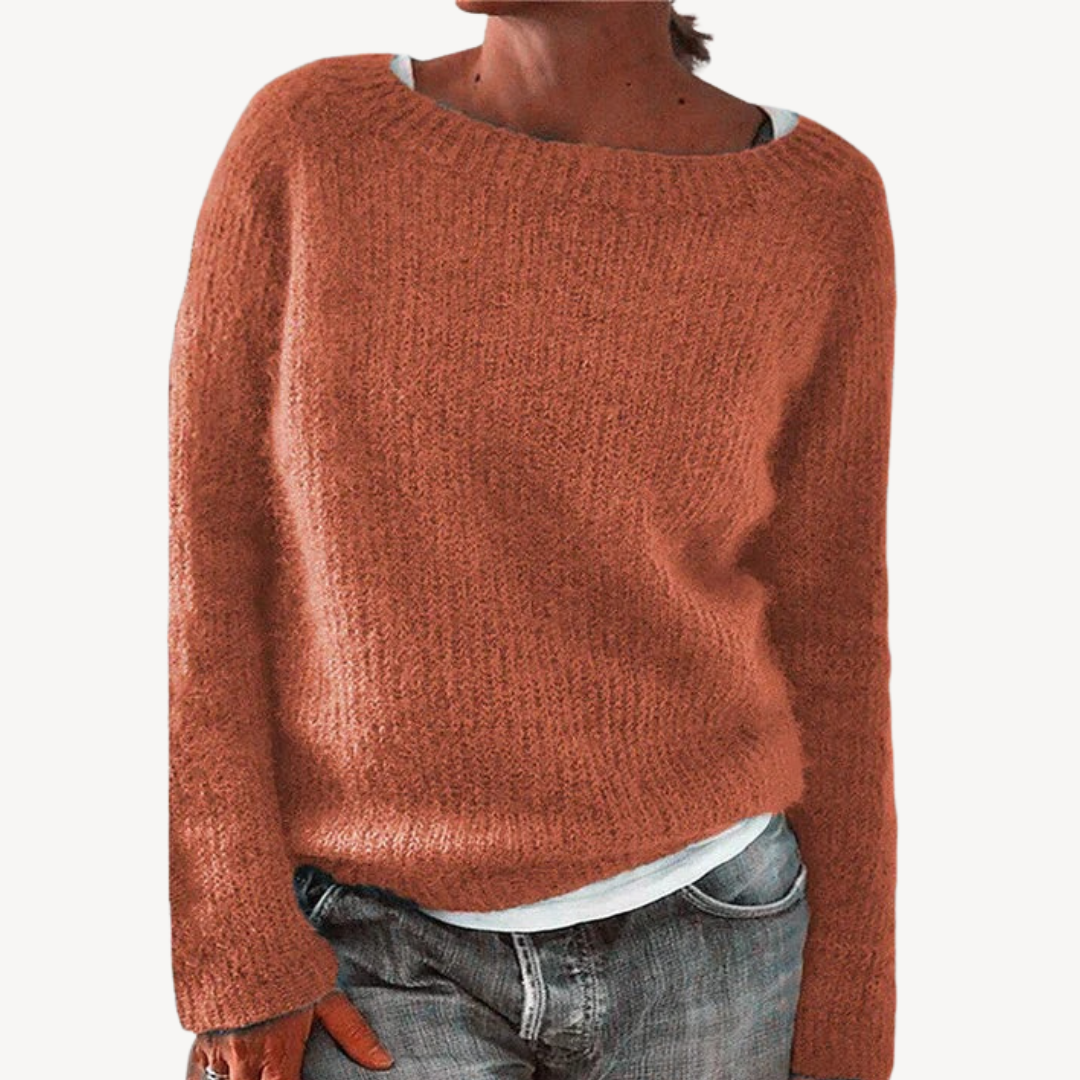 Womens Knit Sweater Cozy Fit