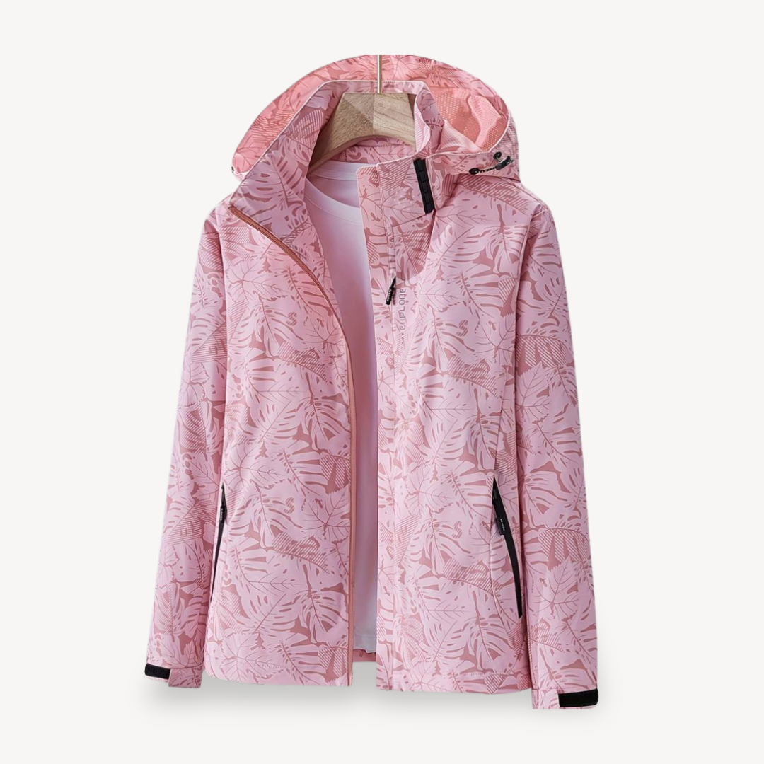 Mens Windbreaker Jacket Floral Print Lightweight